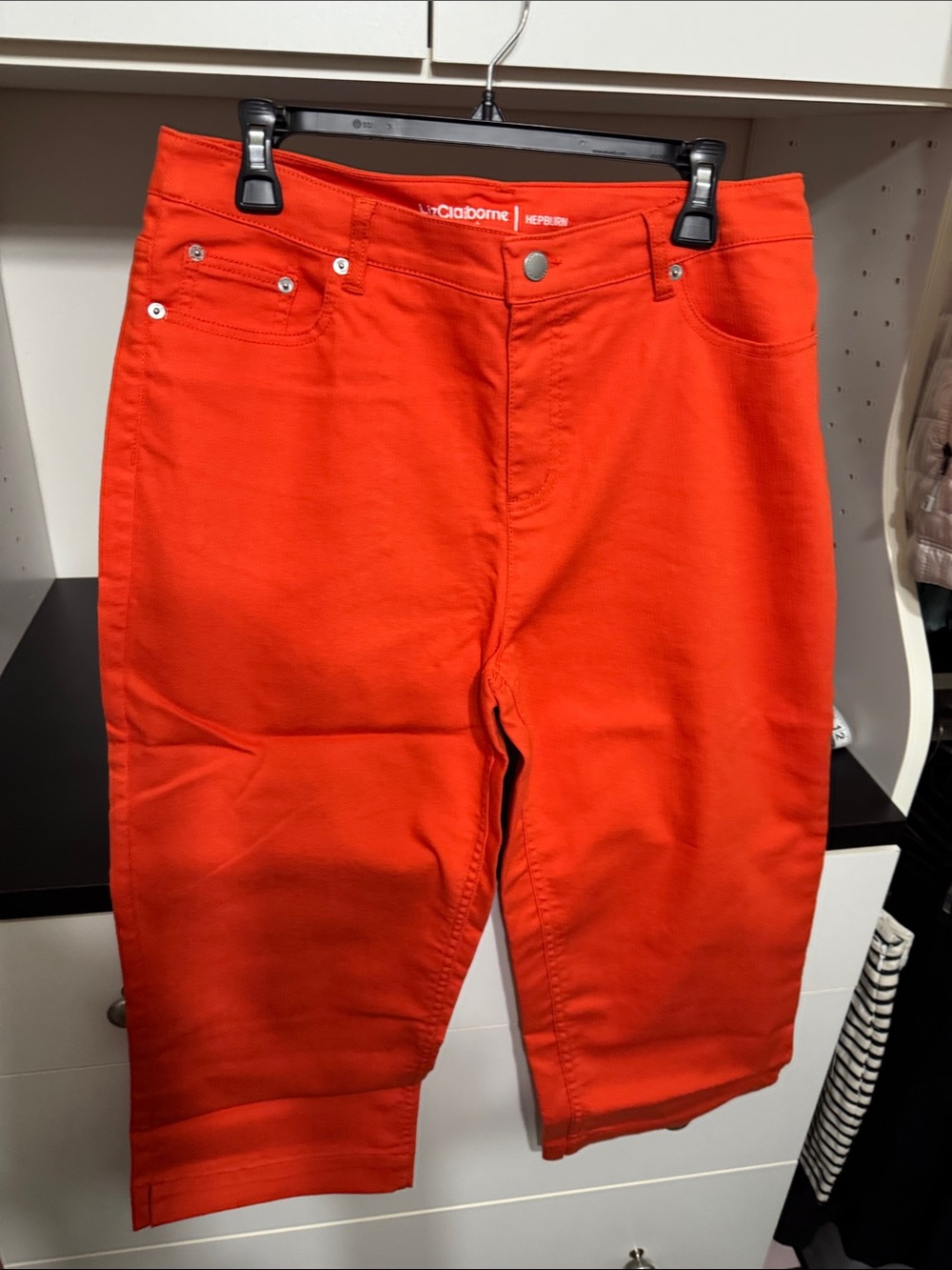 Liz Claiborne Women’s capris Bright Orange Relaxed Jeans
